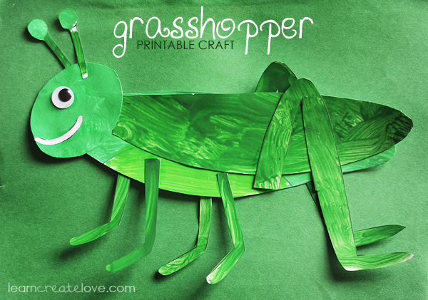 FREE Printable: Grasshopper Craft - SheSaved®