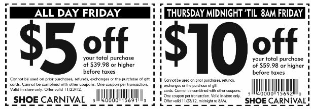shoe carnival coupons to use in store