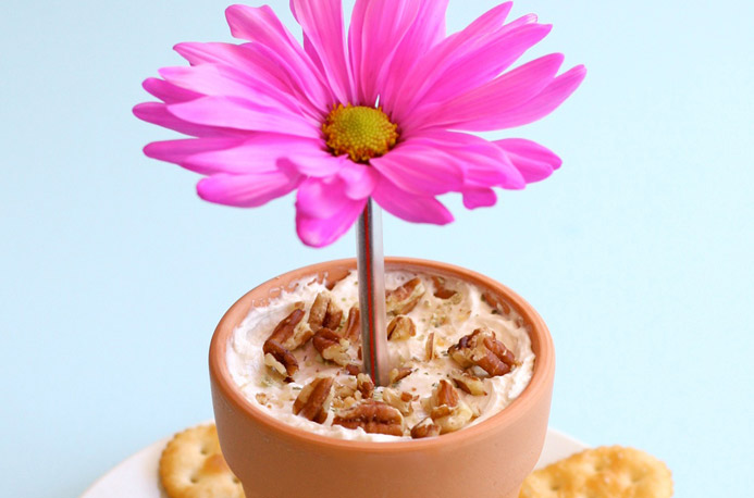 Cheese and Cracker Flower Pot | Fun For Mother’s Day - SheSaved®