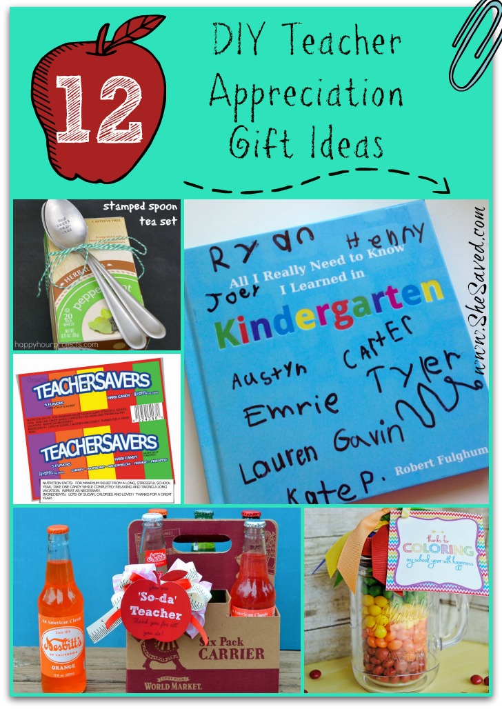 12 DIY Teacher Appreciation Gift Ideas SheSaved 