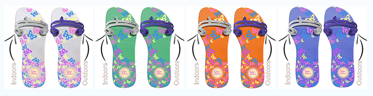 color changing flip flops