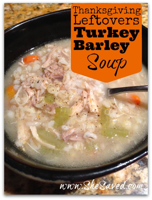 Turkey Barley Soup using Leftover Turkey Carcass - EverydayMaven™