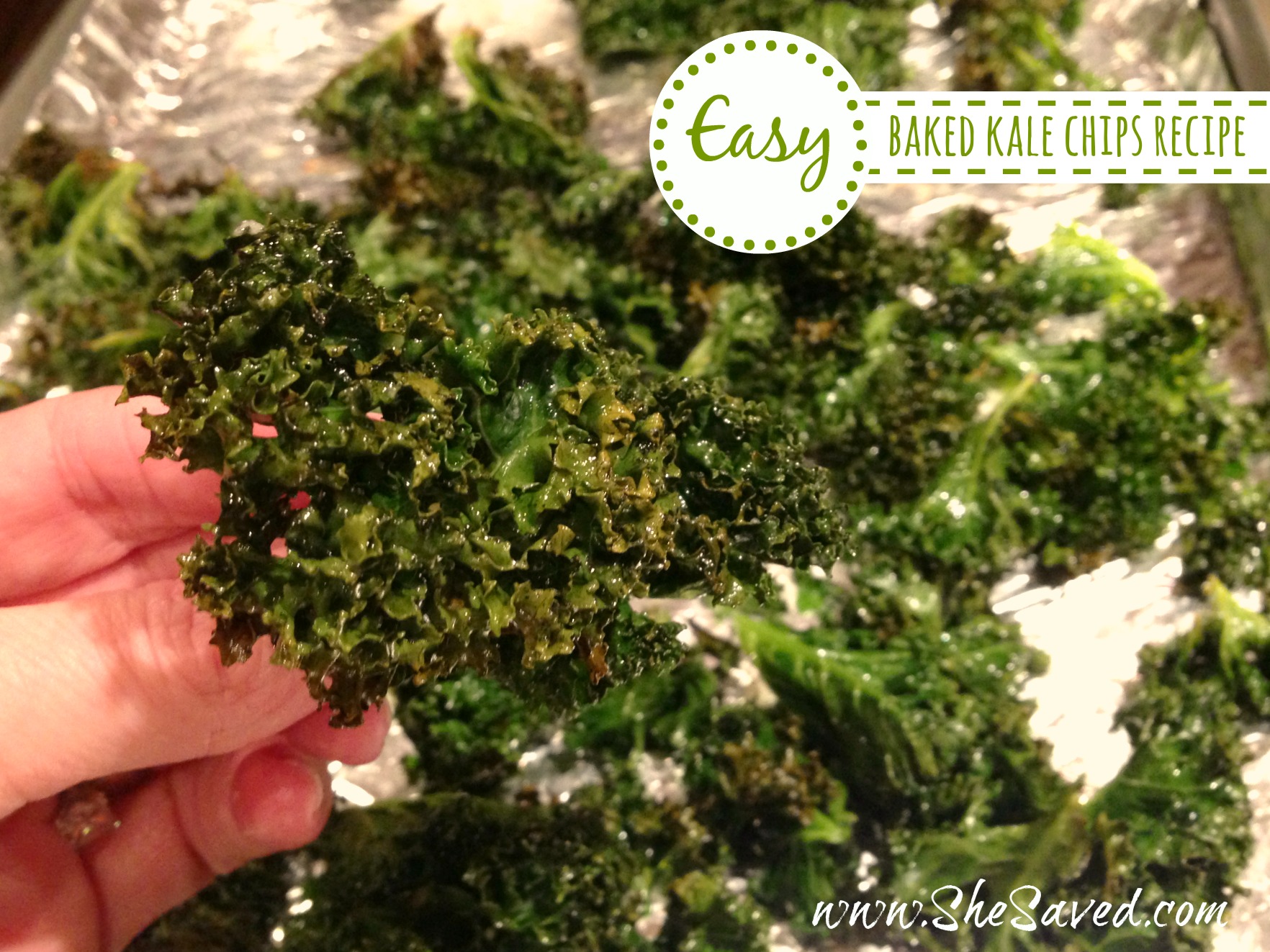 Easy Baked Kale Chips recipe