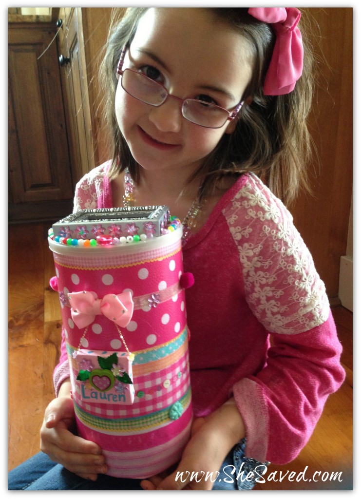 DIY Valentine Box Craft: Upcycled Oatmeal Container - SheSaved®
