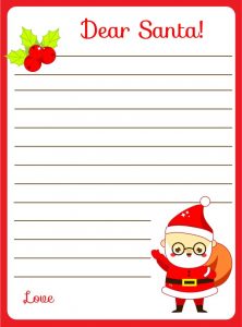FREE Printable Letter to Santa - SheSaved®