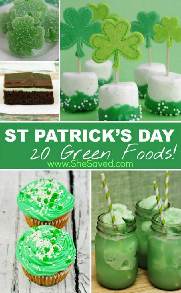 St. Patrick's Day Green Food Ideas - SheSaved®