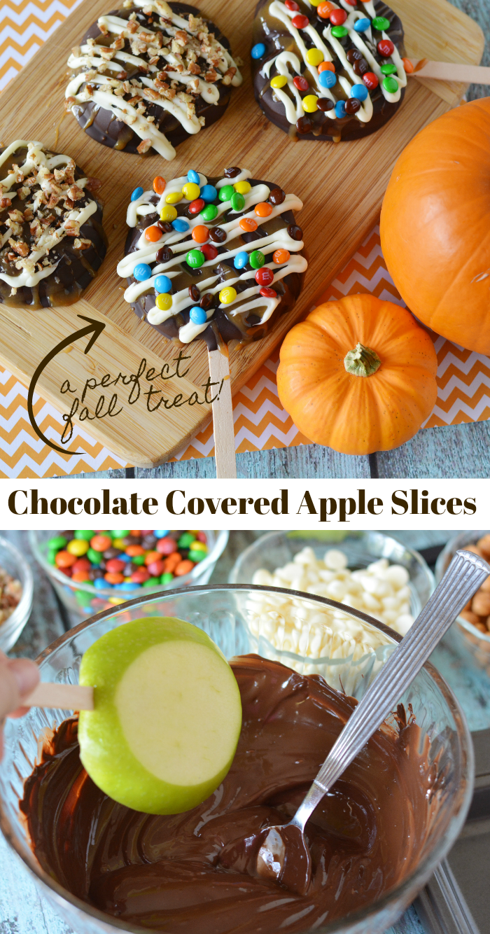 chocolate covered apple slices recipe