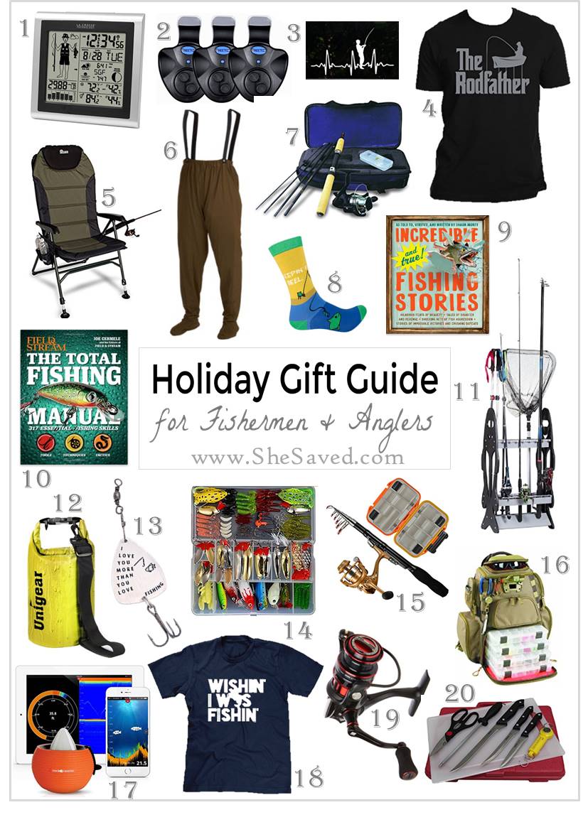 HOLIDAY GIFT GUIDE: Gifts for the Fisherman (or woman!) on Your List -  SheSaved®