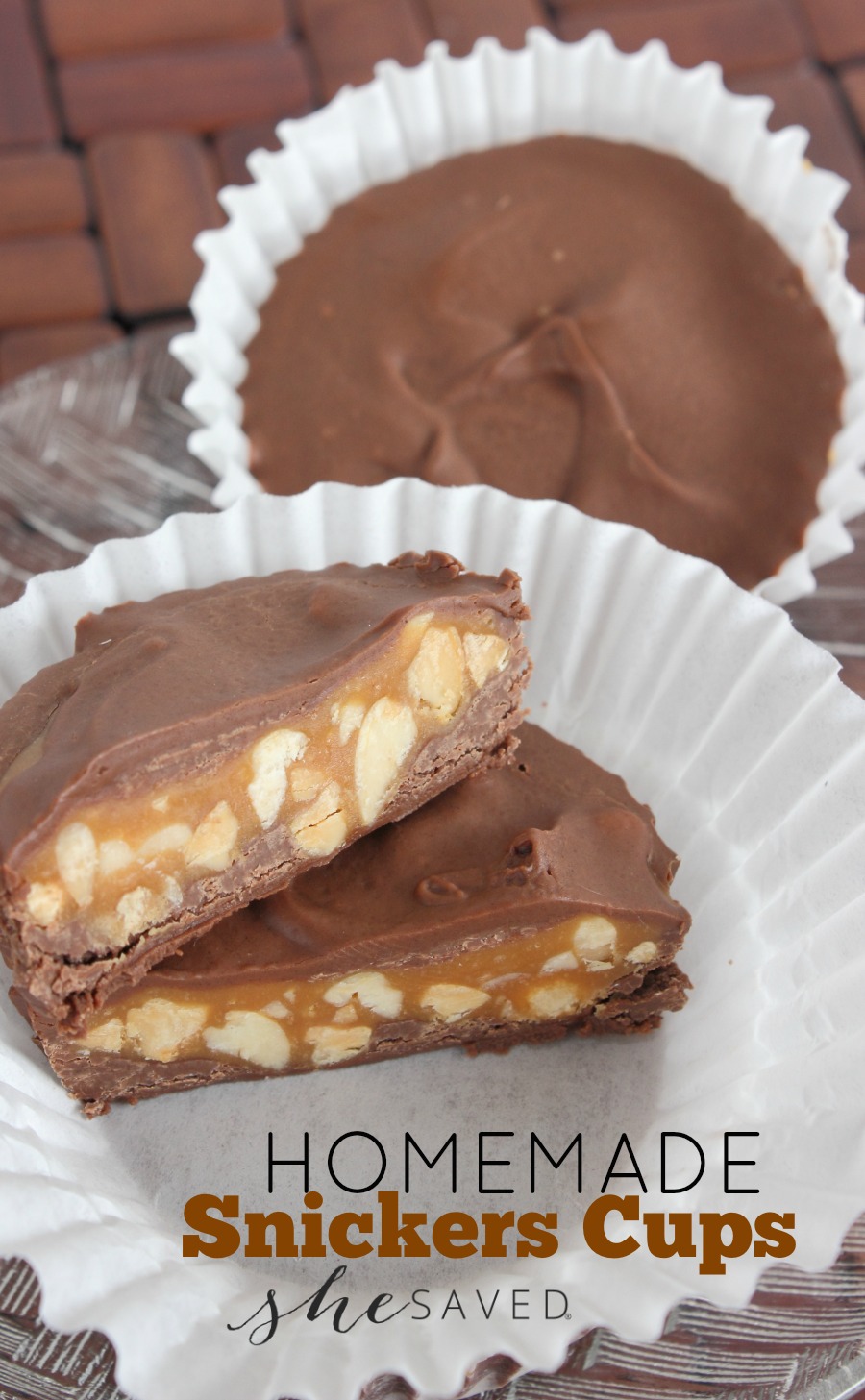 Homemade Snickers Snack Cups Recipe - SheSaved®