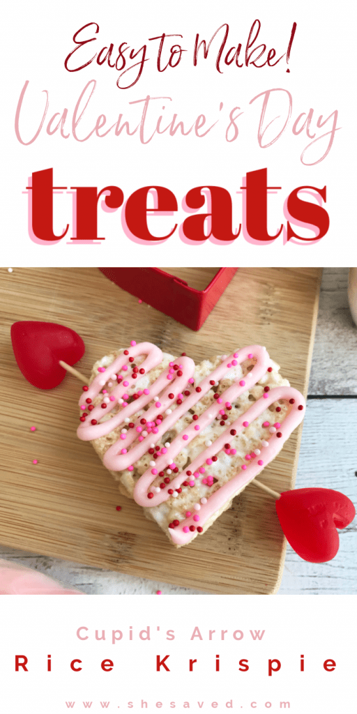 Easy Valentine's Day Treat: Rice Krispie Hearts - SheSaved®