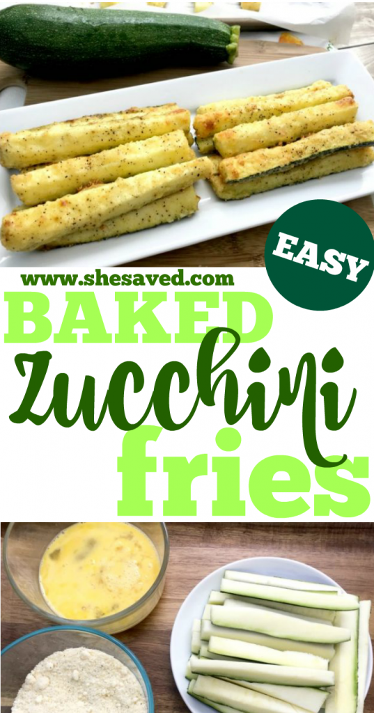 Baked Zucchini Fries Recipe - SheSaved®