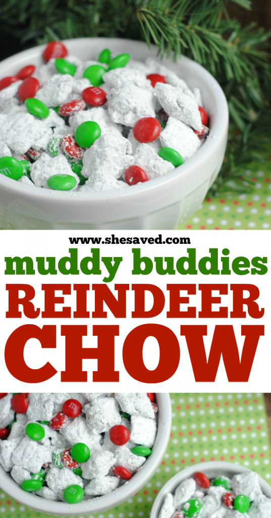 Christmas Muddy Buddies: Reindeer Chow - Shesaved®