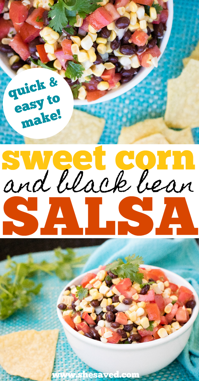 How to make sweet corn salsa with black beans